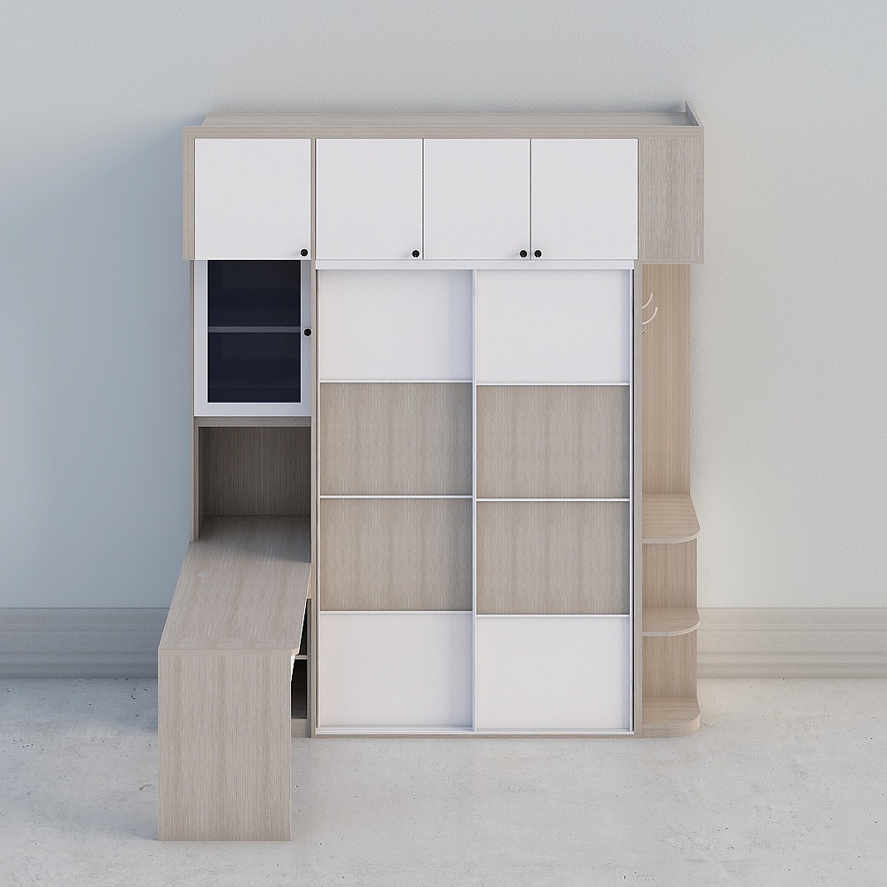 ME-长辈房书桌柜衣柜