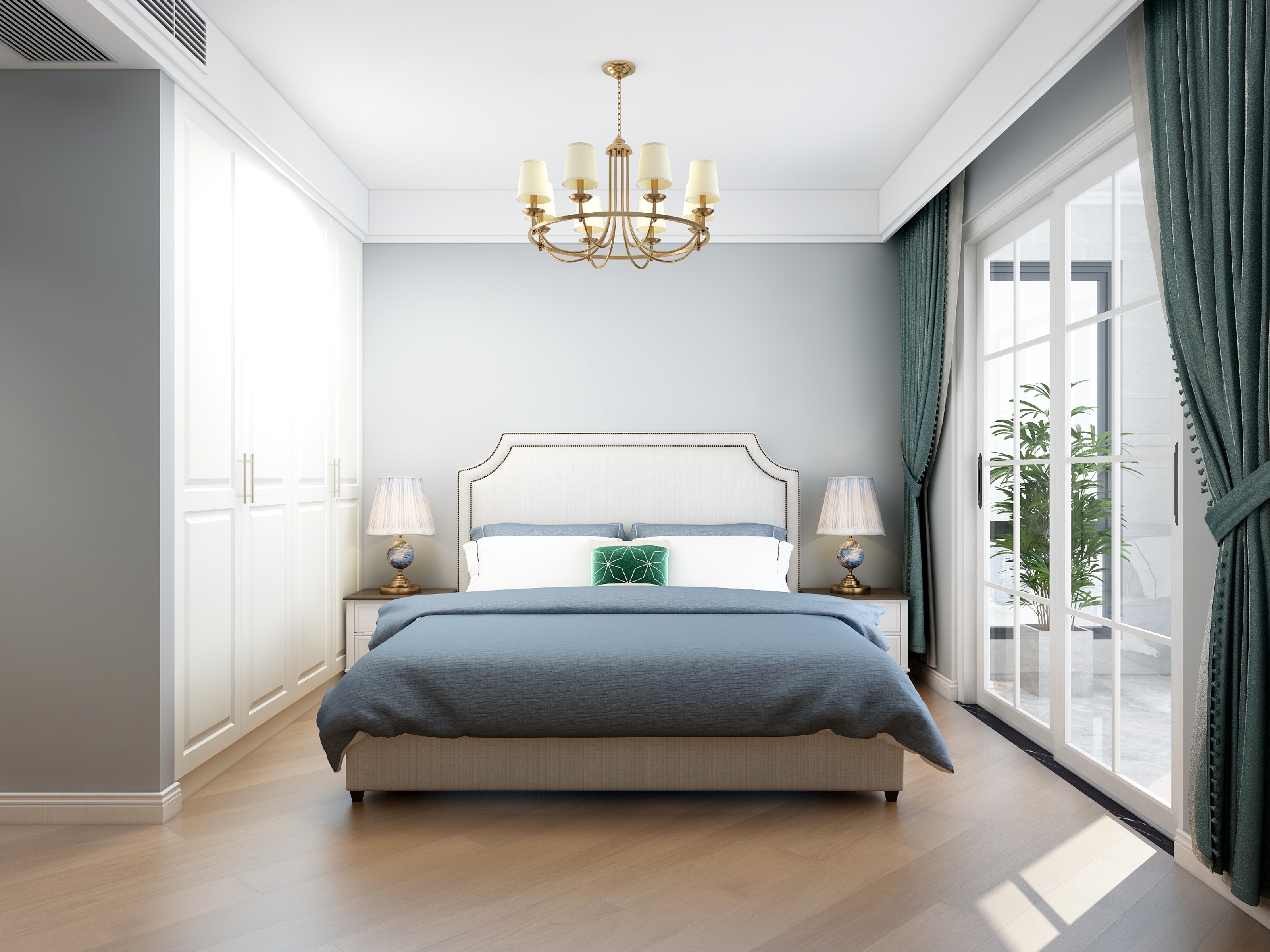 全案设计师Lina-济源府-三房—简美-装修设计方案