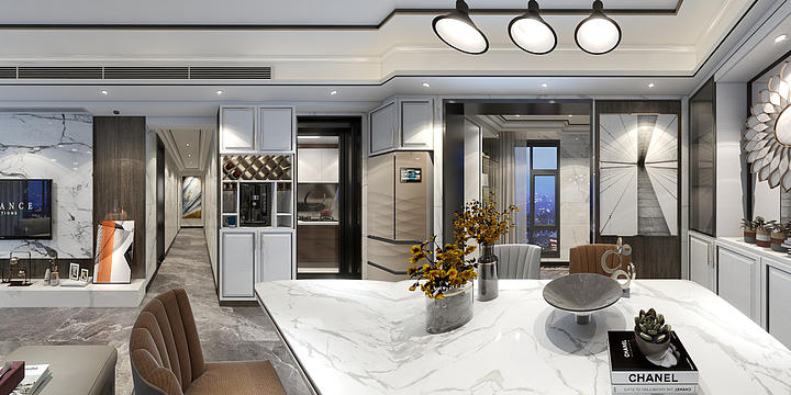 江玲珑-万宝国际-现代.Designer：Mr.Jiang-装修设计方案