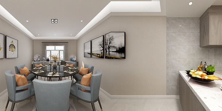 尘_封-卧室及餐厅效果-装修设计方案