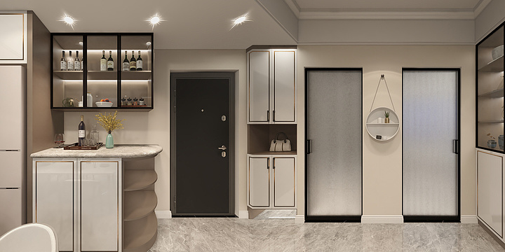 设计师小暖-❤8.19客餐厅效果图264-装修设计方案