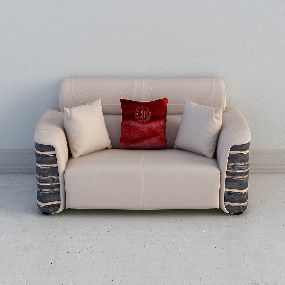 903-2 二位沙发3D模型