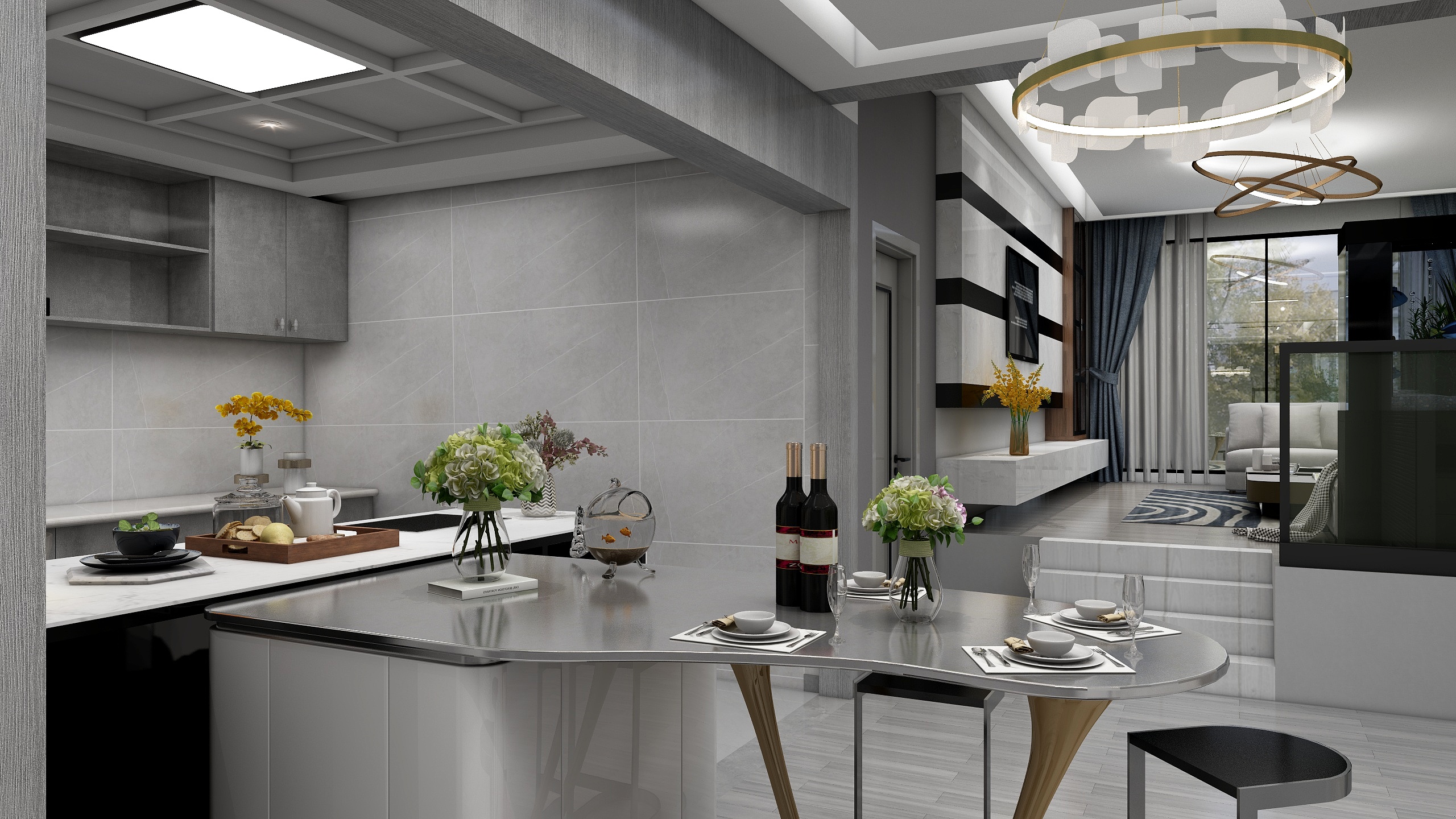 海派设计一南-状元府灰度空间-装修设计方案