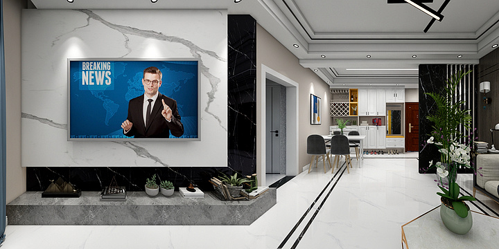 设计明老师-凤凰城效果图现代-装修设计方案