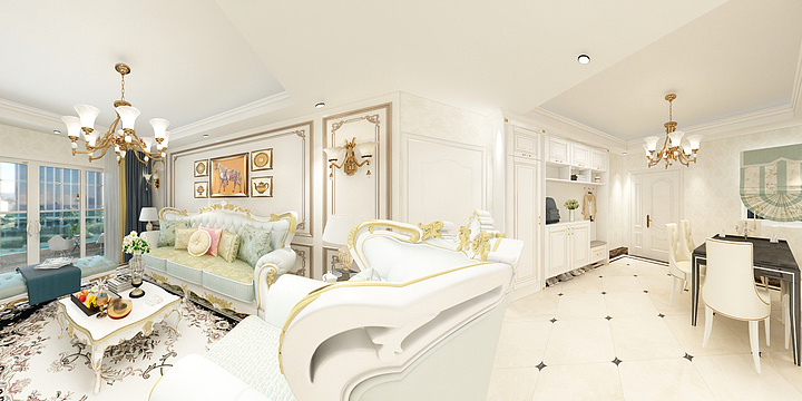 WJ设计-凤凰茗城132㎡4+1房2厅2卫-装修设计方案