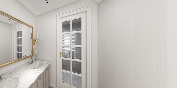 伯爵新贵华庭-伯爵玉水华府138平米三室两厅（独立衣帽间）-装修设计方案