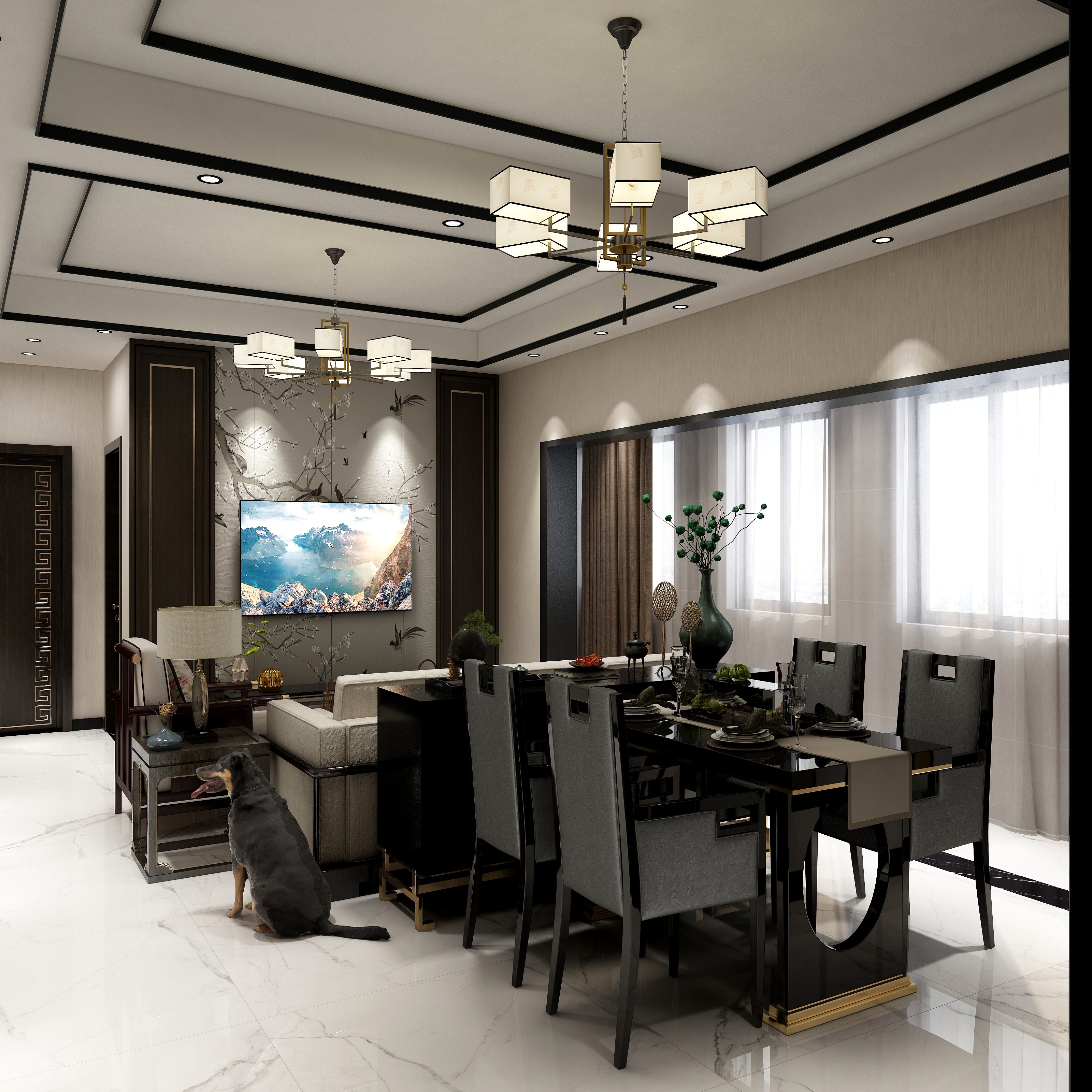 TheDIO-瑞和园89.50㎡B户型3室2厅1卫-装修设计方案