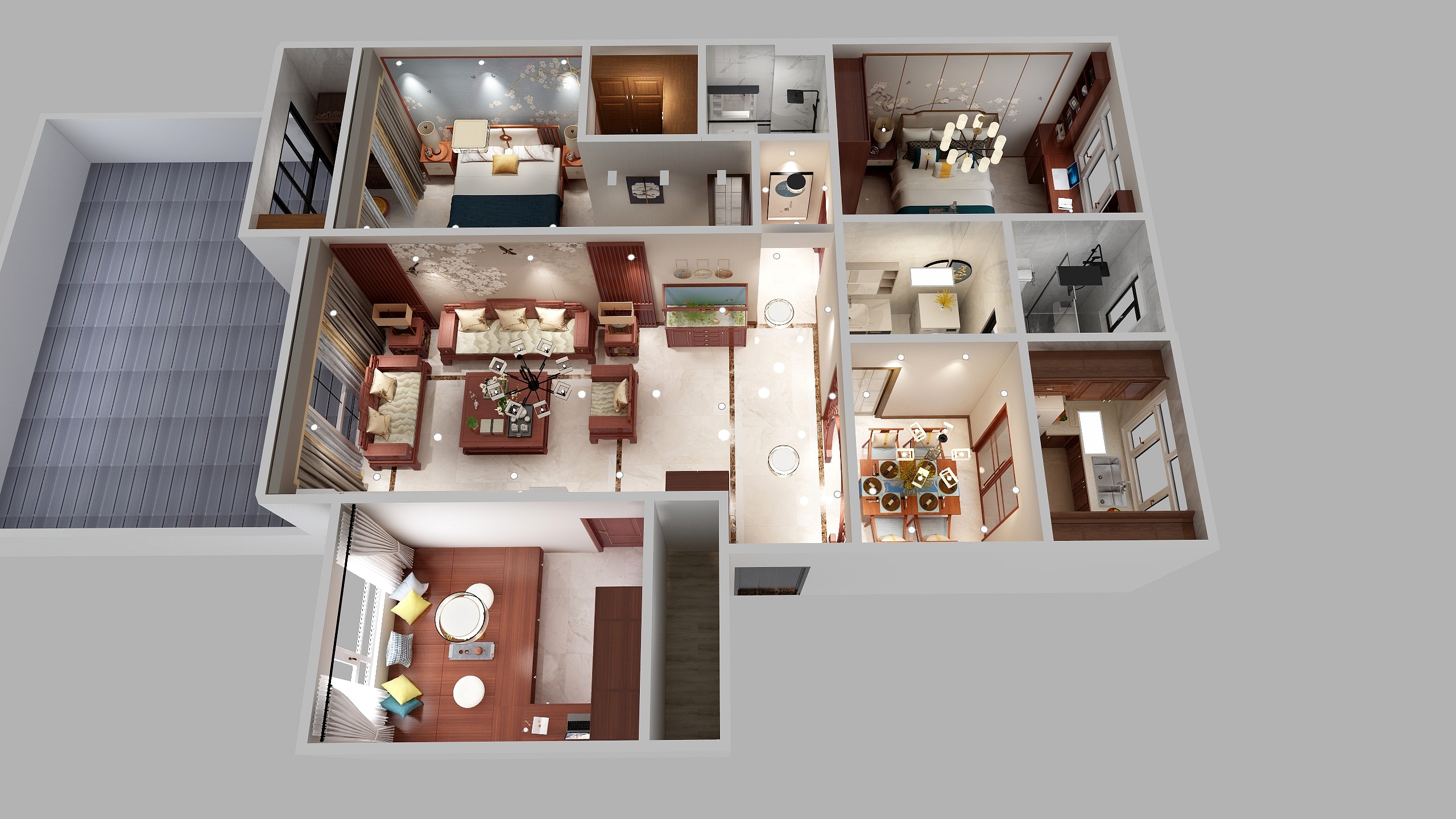 唐山市开将装饰有限公司-嘉诚铭郡田哥雅宅-装修设计方案