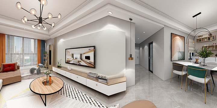 天盛立家装饰李远-棕榈银滩程哥雅居现代风格-装修设计方案