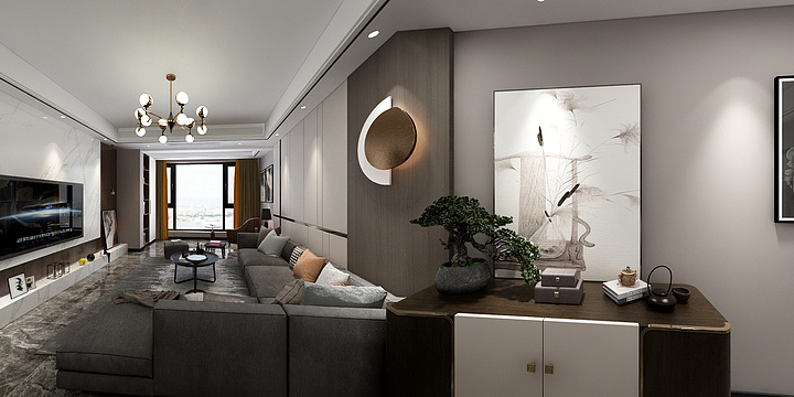 筑简设计-轻奢-南充李波效果-装修设计方案