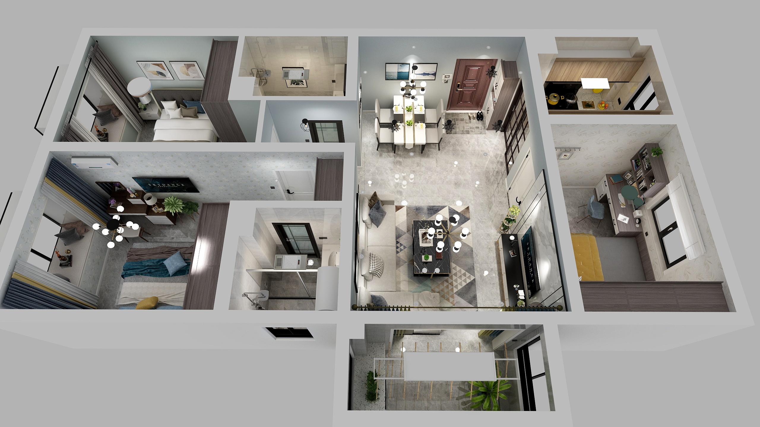 设计师杜忠华-兰亭1-1-1901-114刘世鸿8月30日-装修设计方案