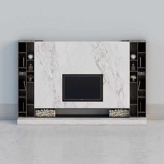 Beige TV Cabinet 3D Model