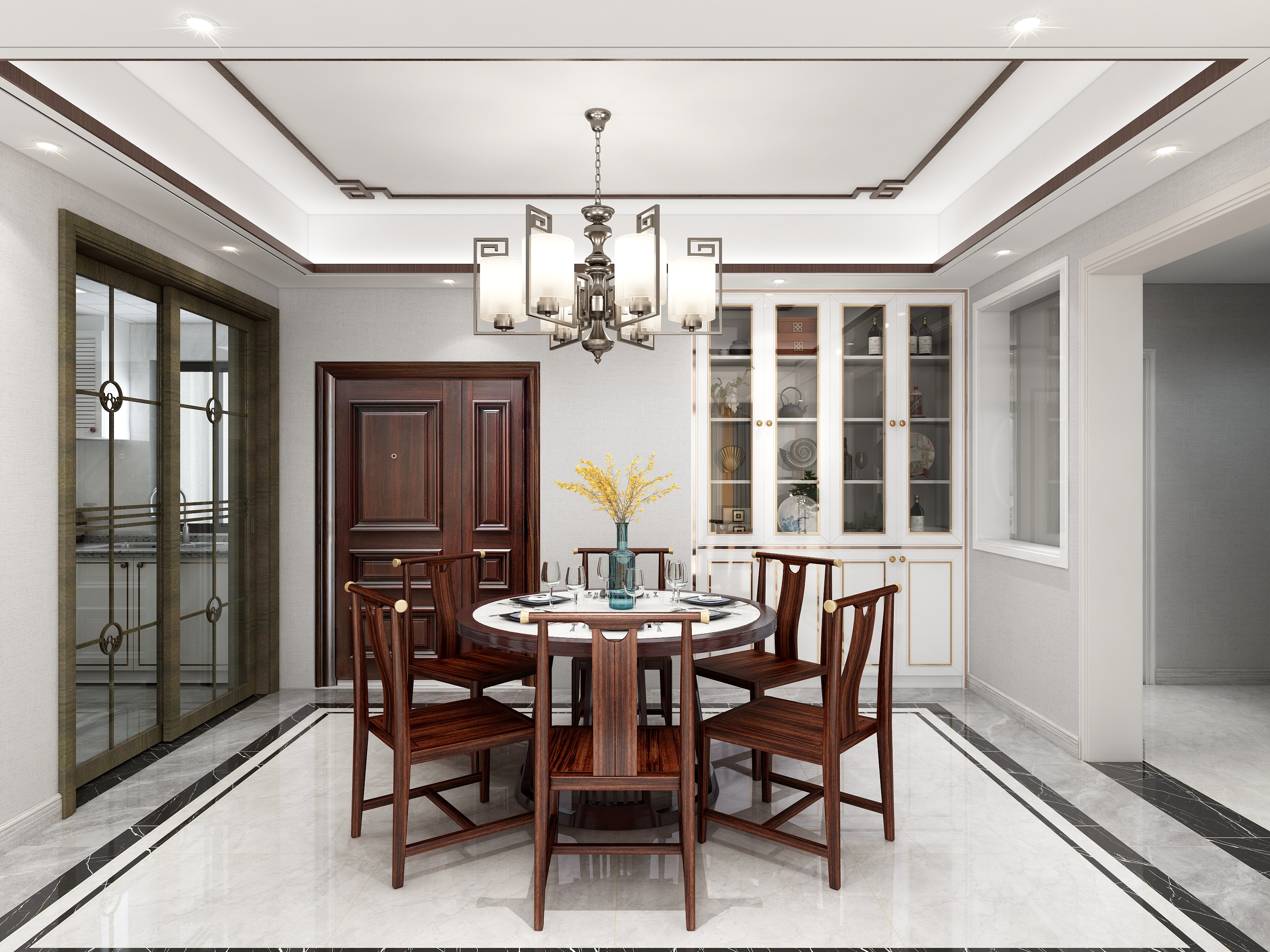 雅臣装饰设计-新中式-御珑湾装修效果图