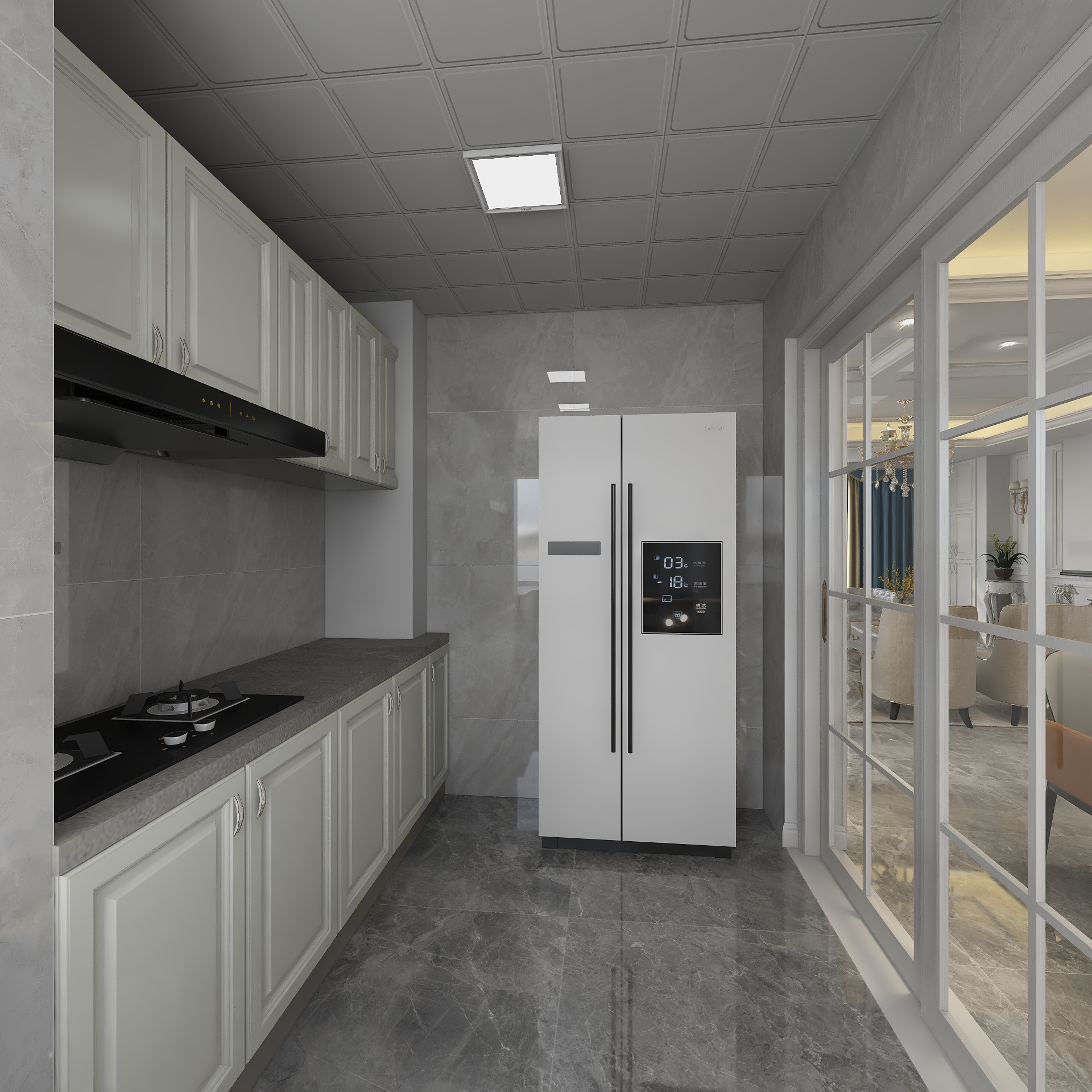 空间设计张VISION-134方混搭两居装修效果图