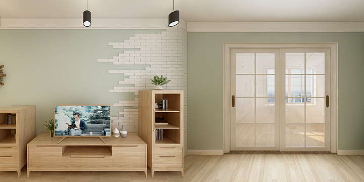 全案设计小贝-简欧原木风-东方名郡-装修设计方案