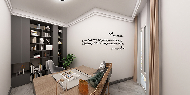 阿牛设计-楊跣森-麒龙4号户型现代无主灯-装修设计方案