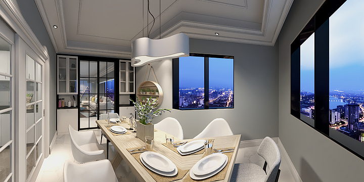 AG空间设计-瑞和园89.50㎡B户型3室2厅1卫-装修设计方案