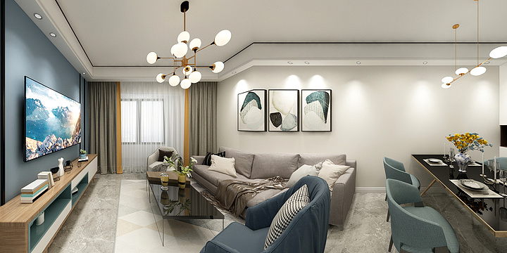 室内设计师张瑶-明珠花苑4-702-装修设计方案