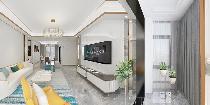 Designer一张锦辉-敏捷6栋702房周总-装修设计方案