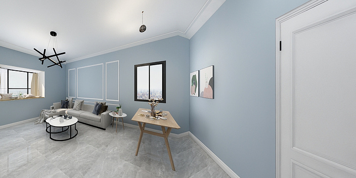 诺典工作室全案落地-金水湾57平米方圆-装修设计方案