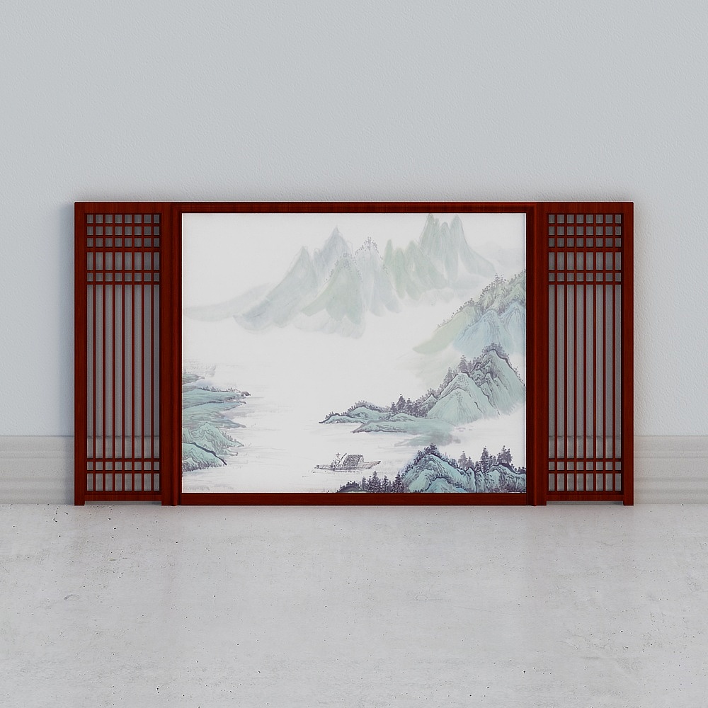 沙发背景墙03(2012)3D模型