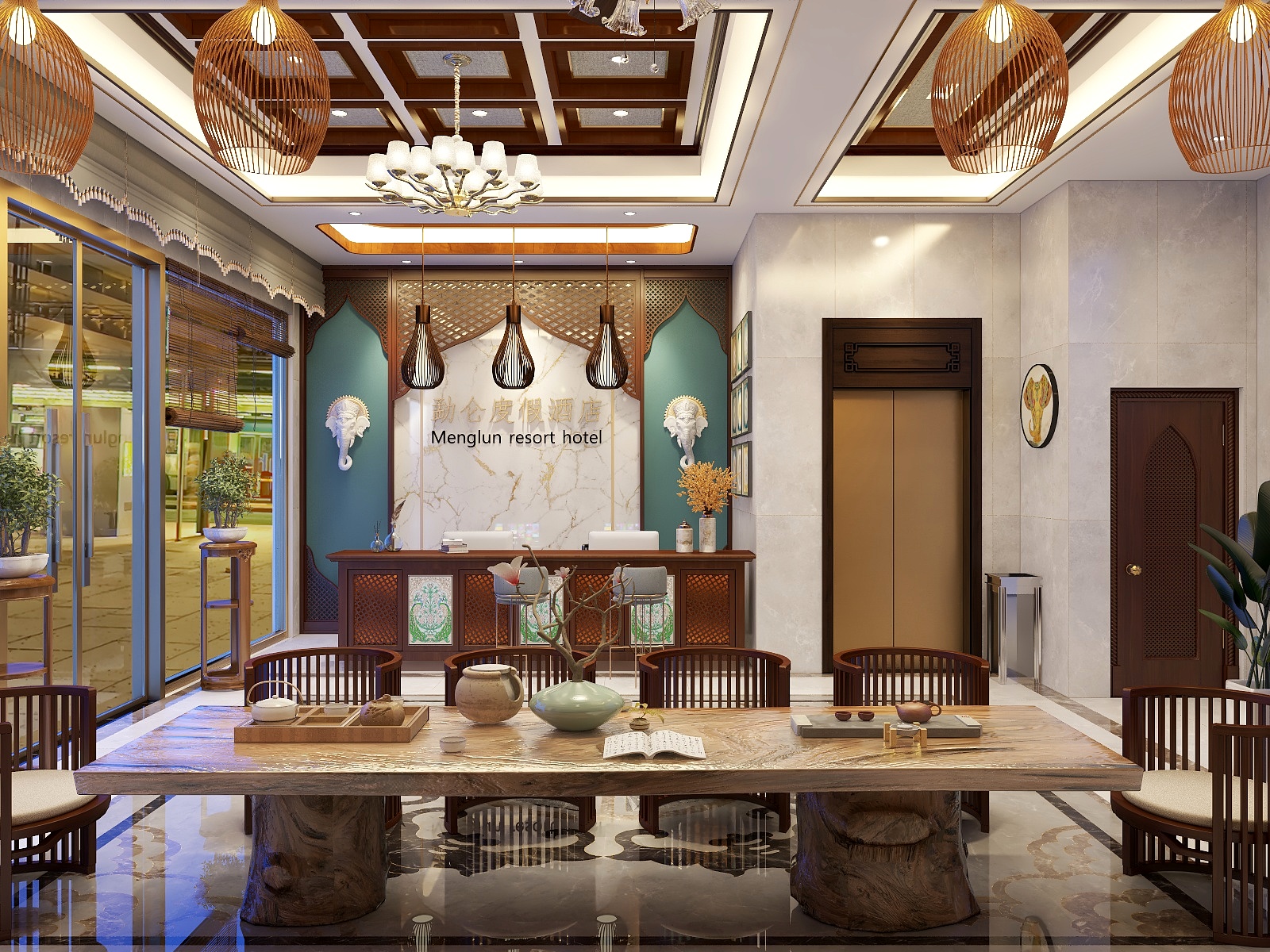 张韬武-勐仑酒店大堂-副本-装修设计方案