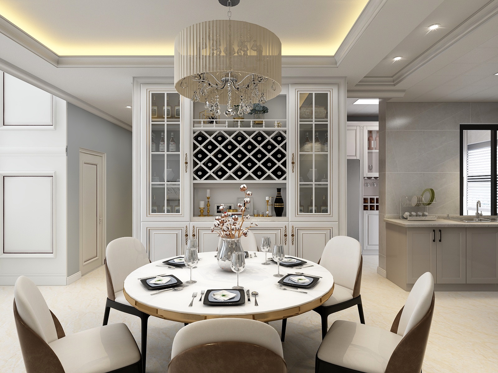 全案设计师罗丹-骋望骊都复式楼中楼欧式风格-装修设计方案