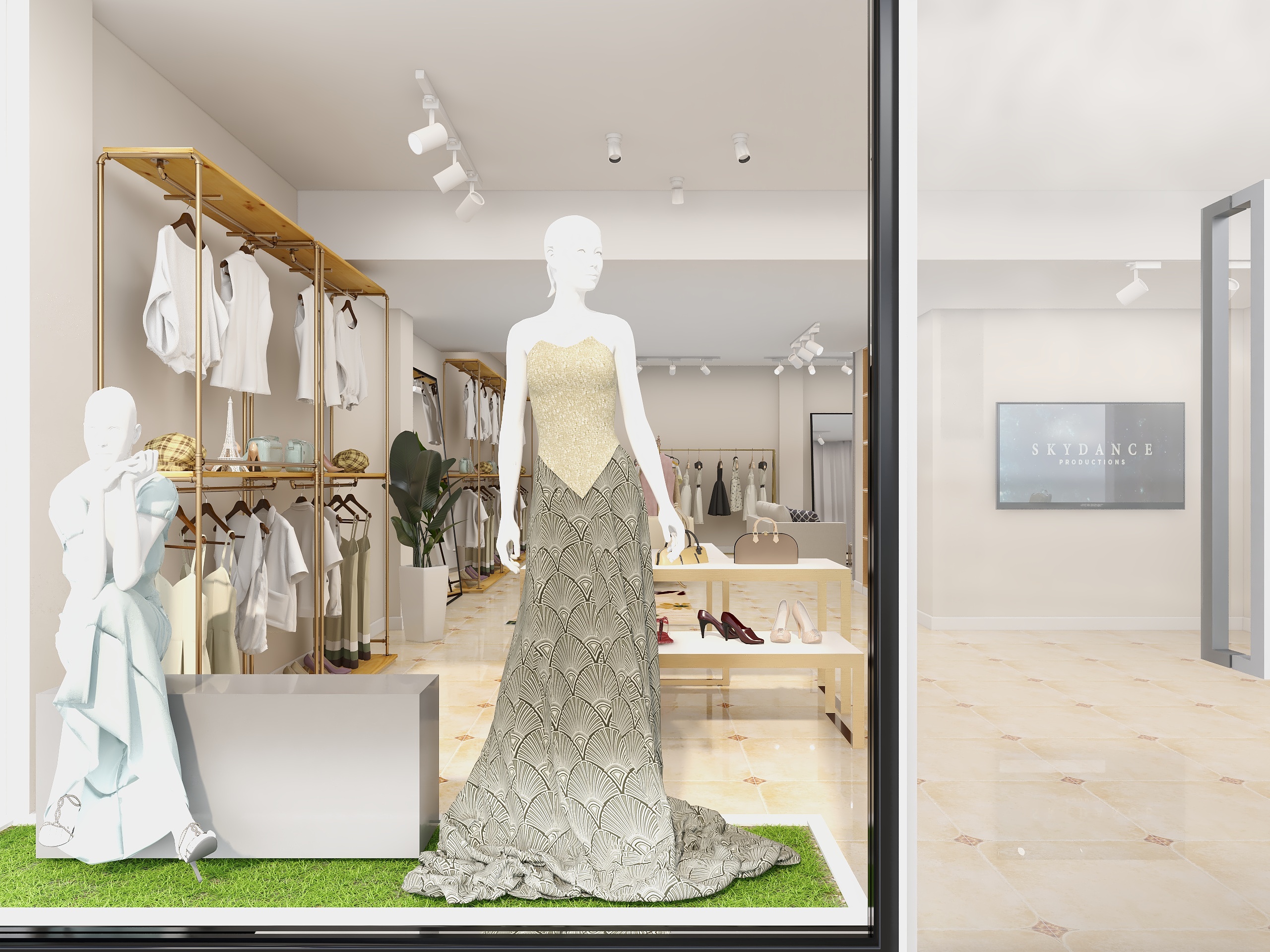 赖雅茜-优雅时光服装店-装修设计方案