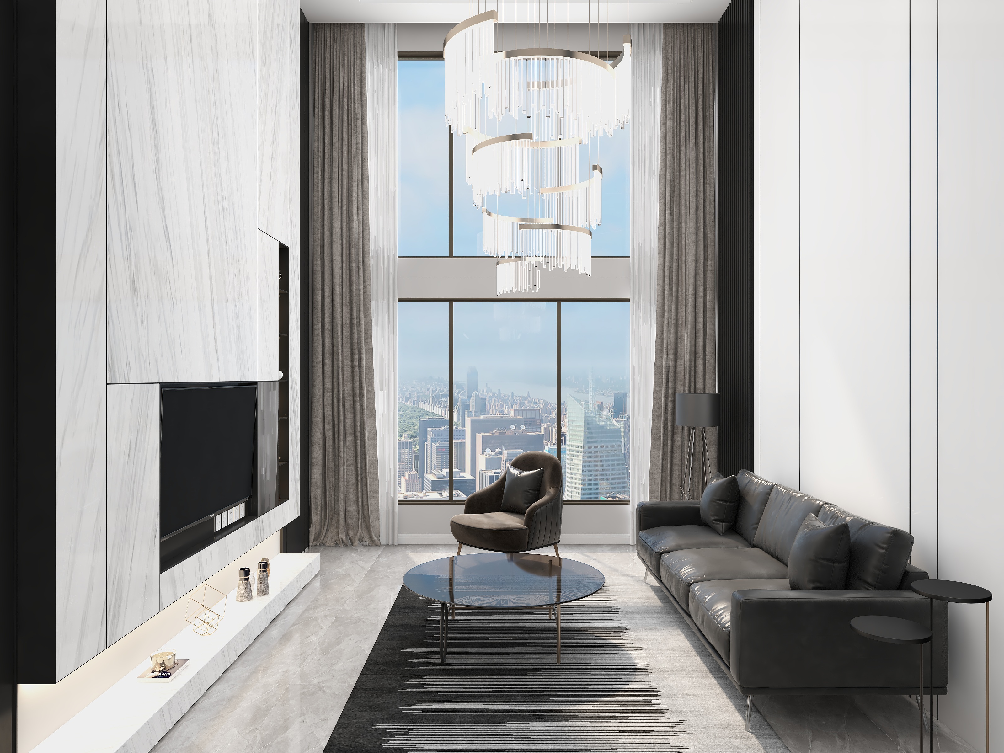 于何飞-现代极简风格-装修设计方案