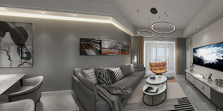 九思w-黄山湖壹号67-2502-装修设计方案