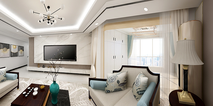 幸运花装饰-瀚宇天悦湾1号院11楼1单元101室-装修设计方案