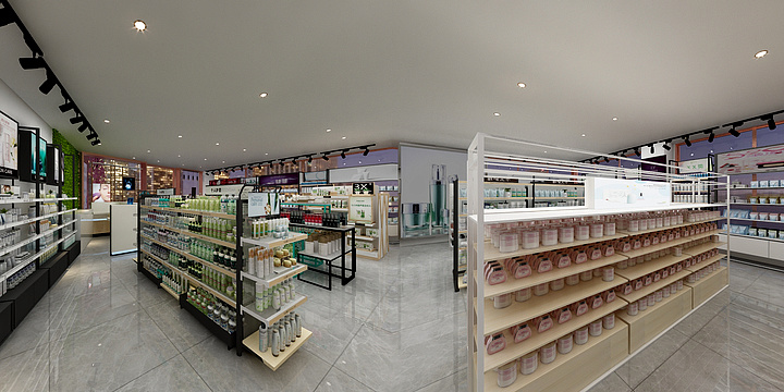 冰点云图-化妆品店-装修设计方案