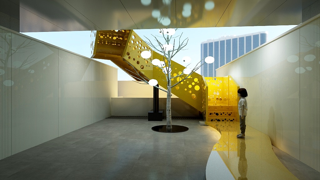 元洲设计师-俞挺-《阿那亚儿童餐厅》-效果图-副本-装修设计方案