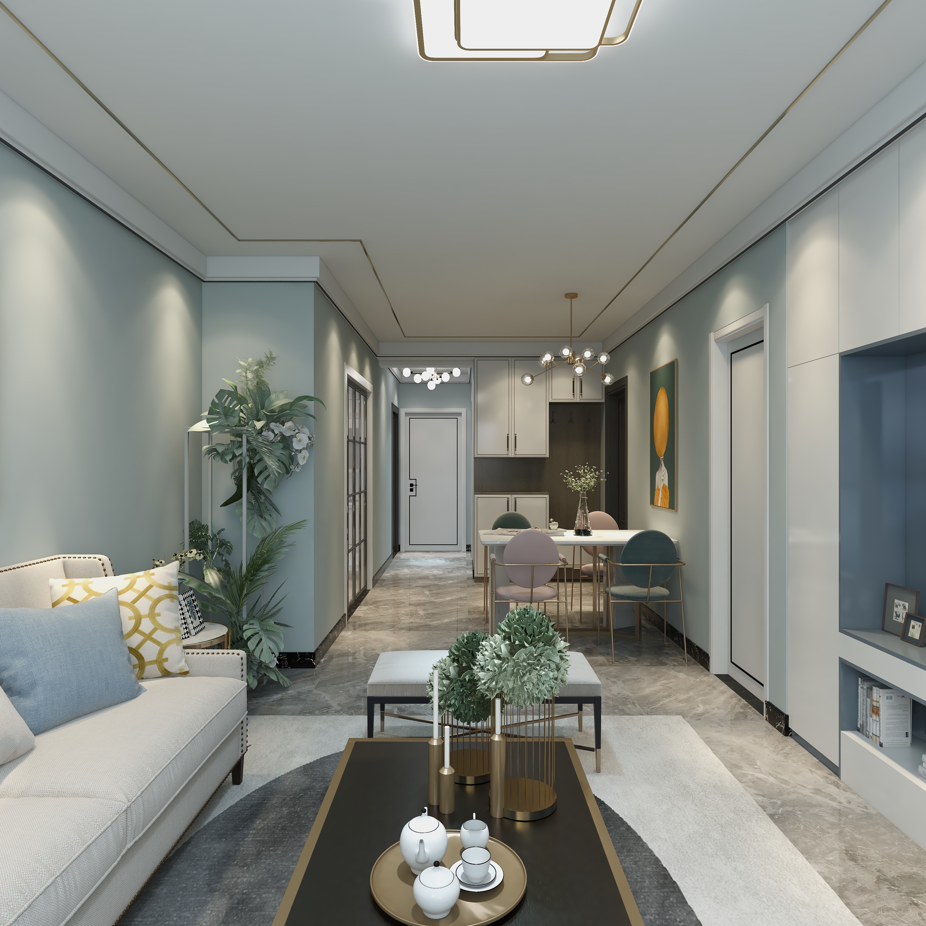 李静-80方中海国际中心二居装修效果图