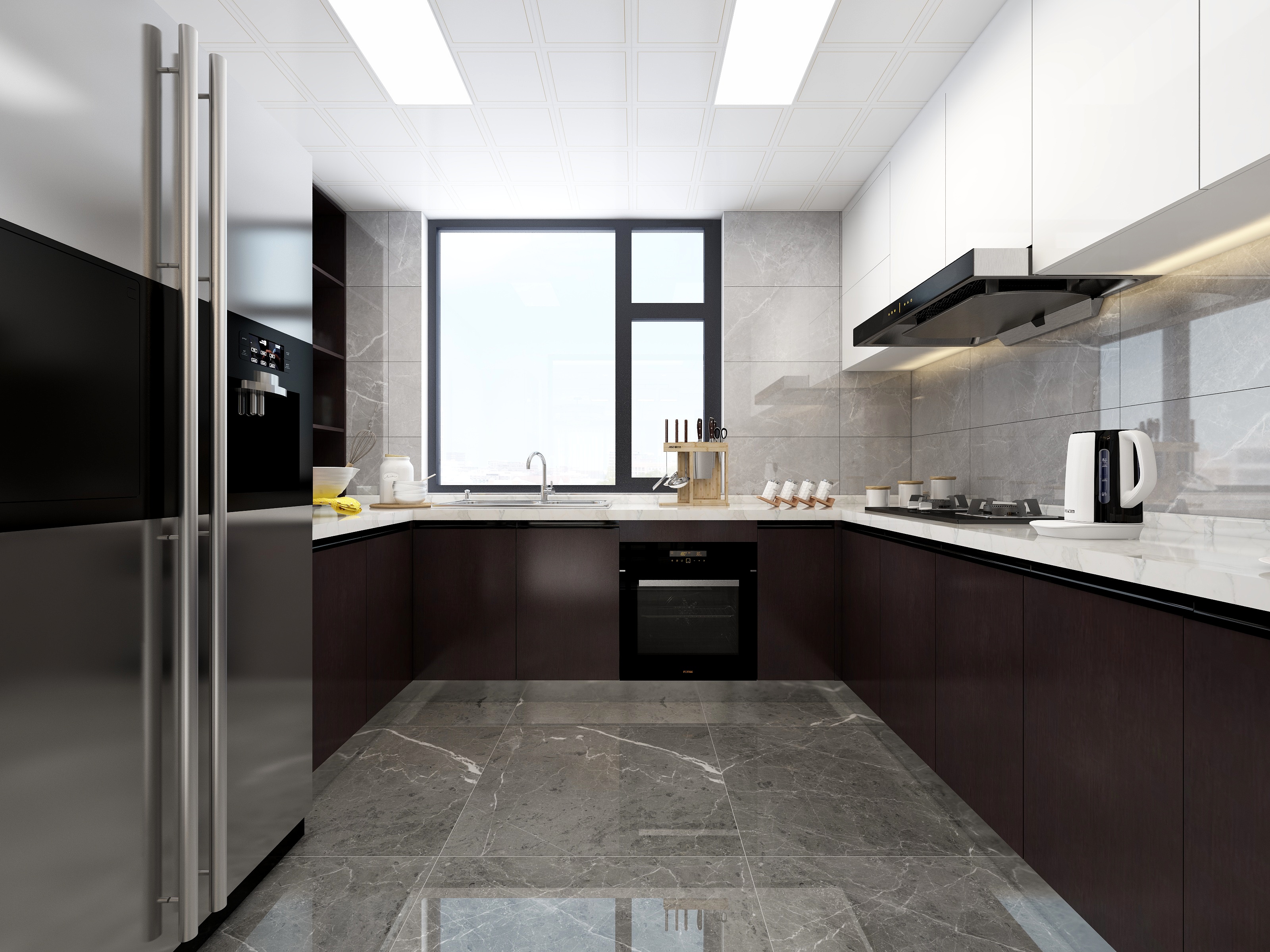 全景效果图6-新中式装修效果图