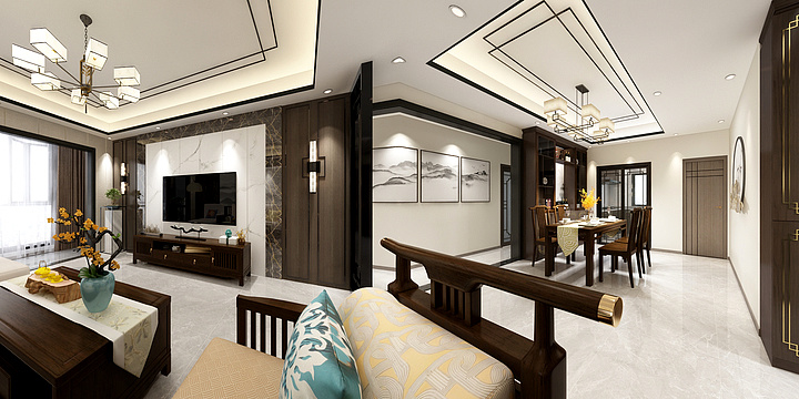 汪刚wang-汪娟-新中式-装修设计方案