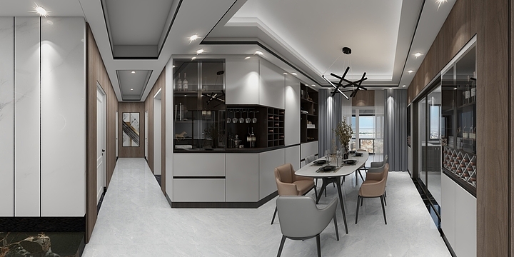 湖北黄石阳新县程用炳-太阳城3期6栋2604-装修设计方案