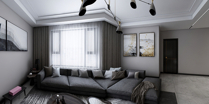 何丹丶-中通名仕嘉园效果图-装修设计方案