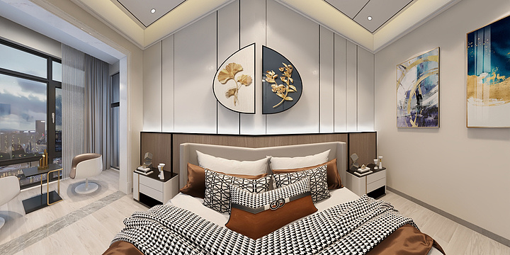 橙橙空间设计-海口李总别墅720°-装修设计方案