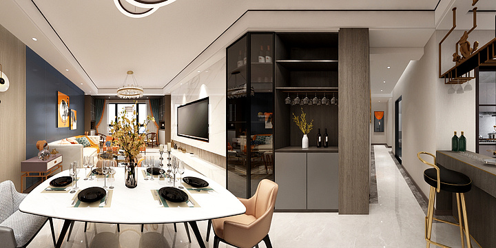 璟言空间设计-江尚10#140曹先生雅居-装修设计方案