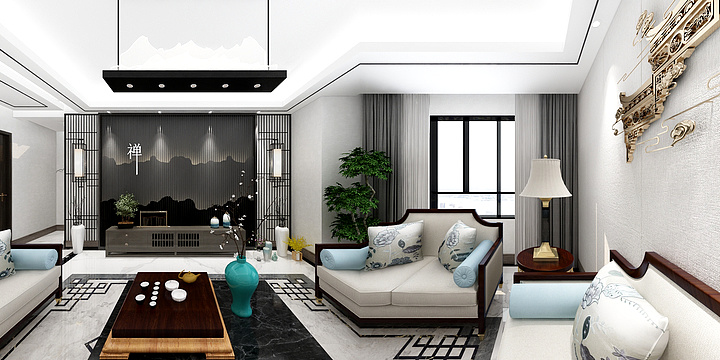 青木EYku-七里镇新中式方案-装修设计方案