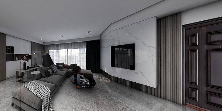 wemilywmy-映蝶蓝湾张生-现代极简风-装修设计方案