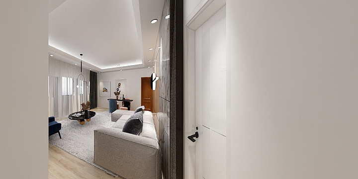 A0000小鹏装饰多乐士专卖店000A-瑞和园89.50㎡B户型3室2厅1卫-装修设计方案