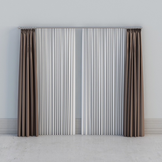 Modern Curtains,Brown