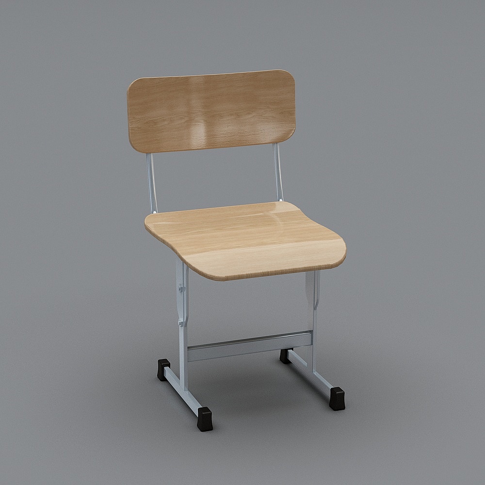 背靠椅-123D模型