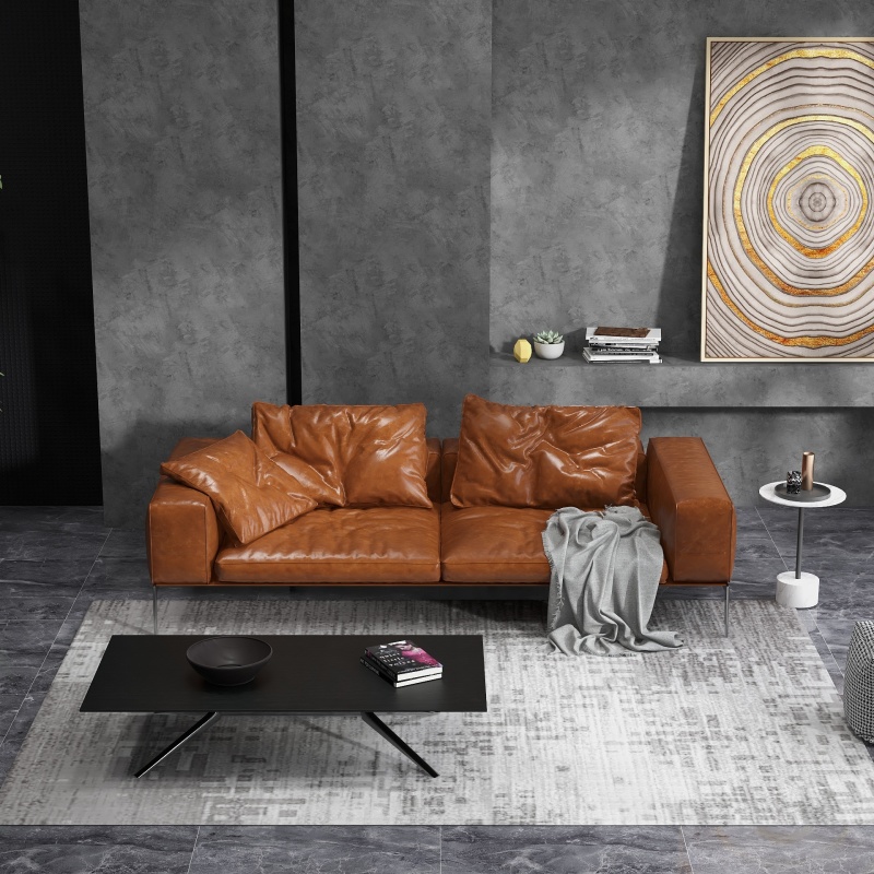 Industrial Grey Living Room with Elegant Simplicity
