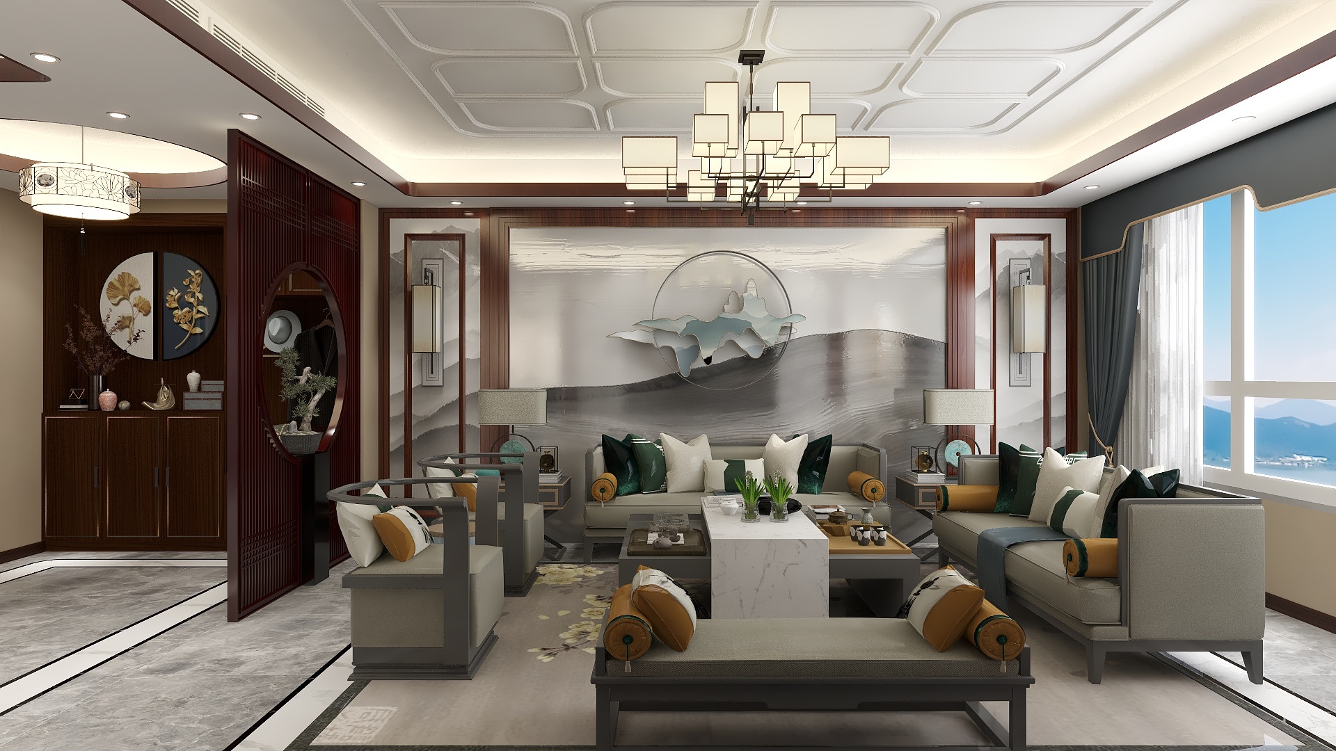 优筑设计-DLP-中颐和园现代轻奢装修效果图