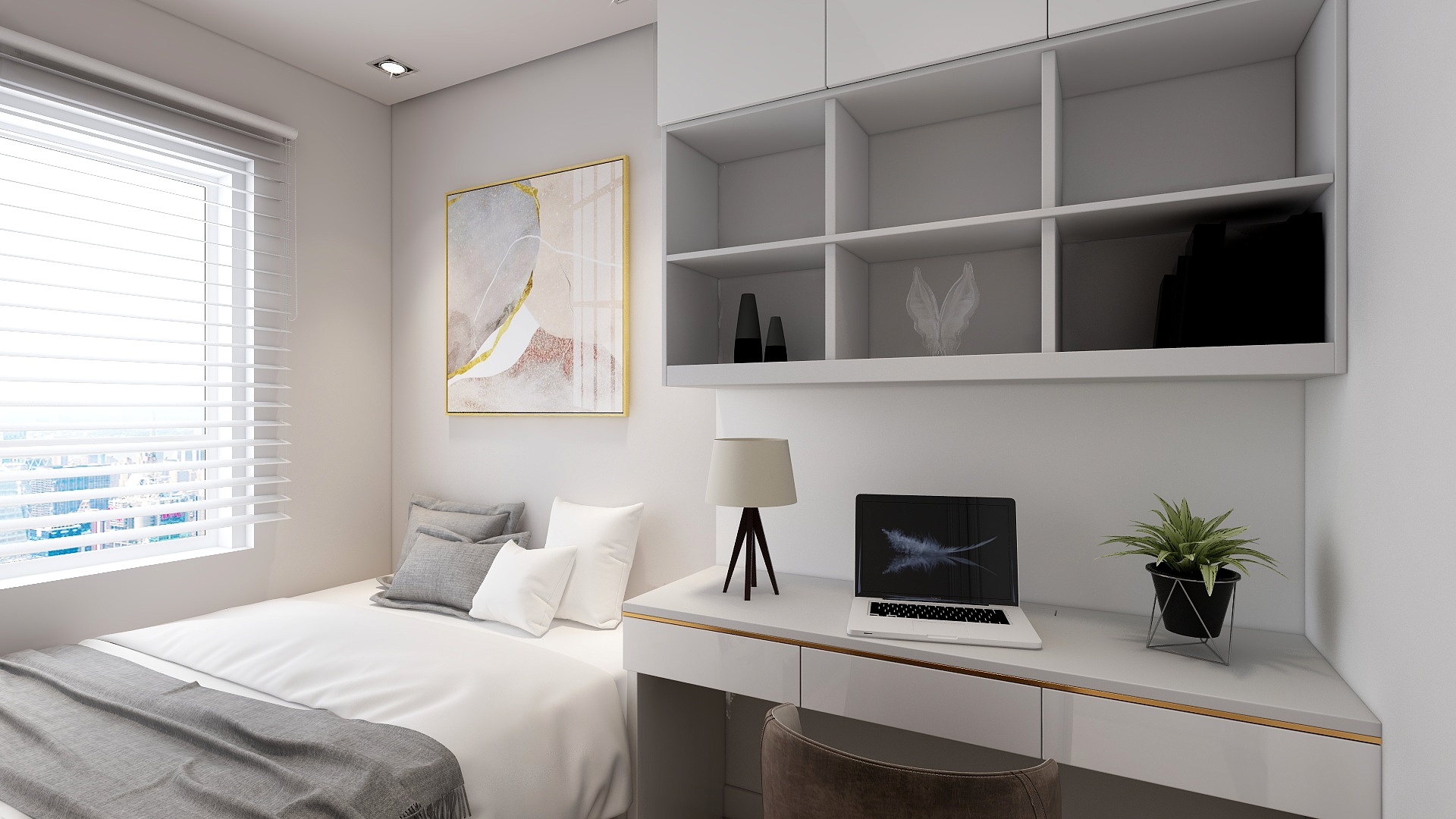 锦尚集品-鸿坤理想尔湾98㎡欧式装修效果图