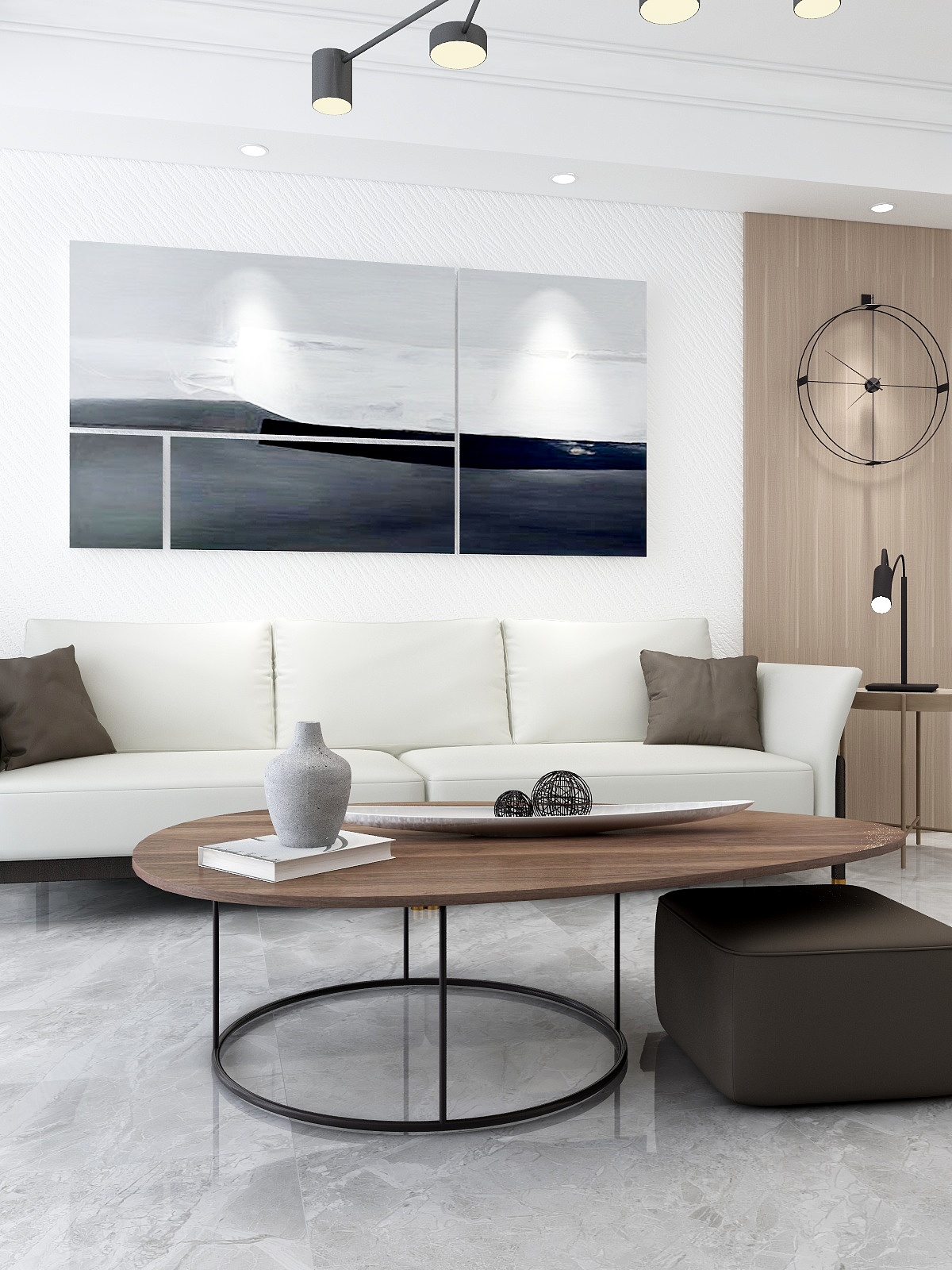 椽承设计-咖啡布丁——现代简约三房两厅-装修设计方案