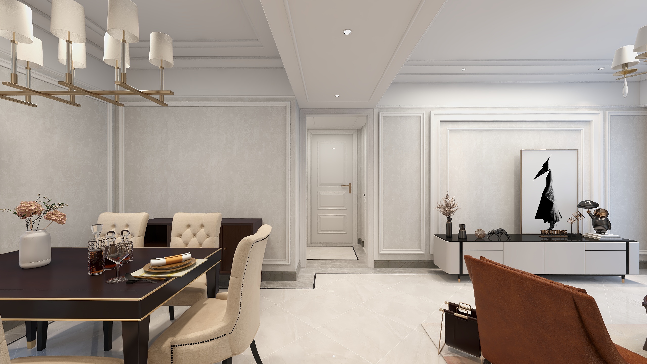 HOWIE陽YL-厦航120-A户型（经典欧式风格-装修设计方案